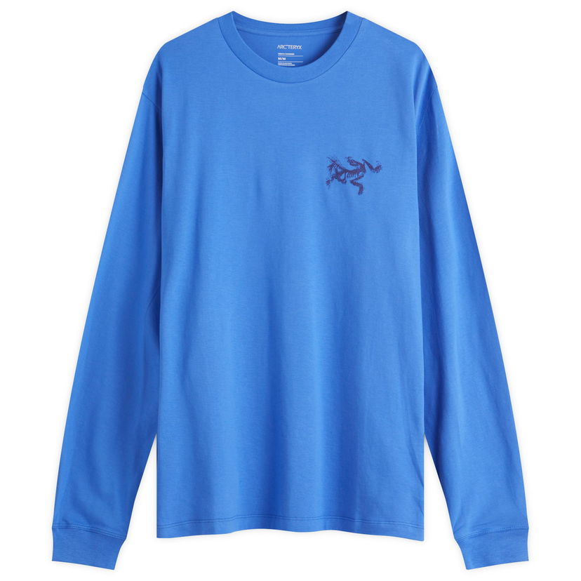 Majica Arcteryx Kragg SL Cotton Bird Tile Long Sleeve T-Shirt, Size Large Modra | X000009537-021882