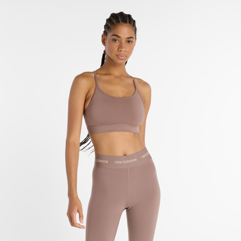 Modrček New Balance Impact Training Sports Bra Rjava | NBWB51039EAS