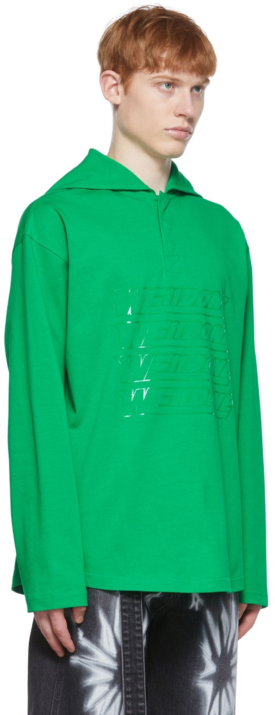 Polo majica We11done We11done Cotton Henley Zelena | WD-TT1-22-554-U-GR, 1