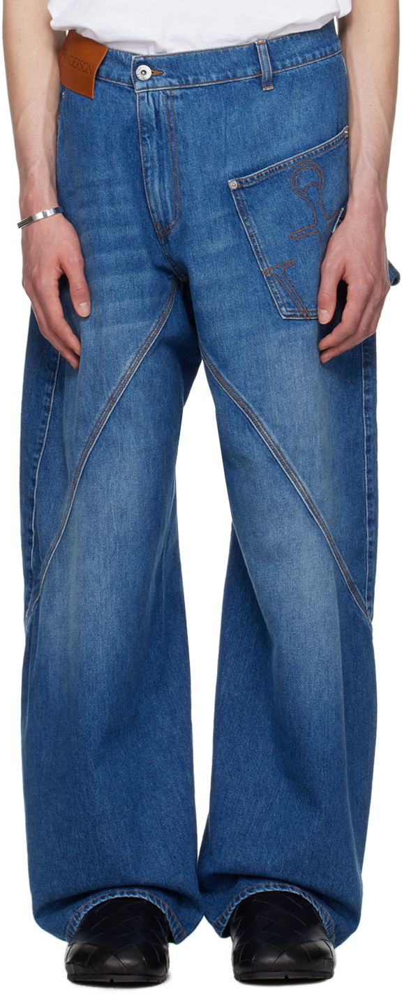 Kavbojke JW Anderson JW Anderson Twisted Workwear Jeans Modra | DT0052-PG1164, 0