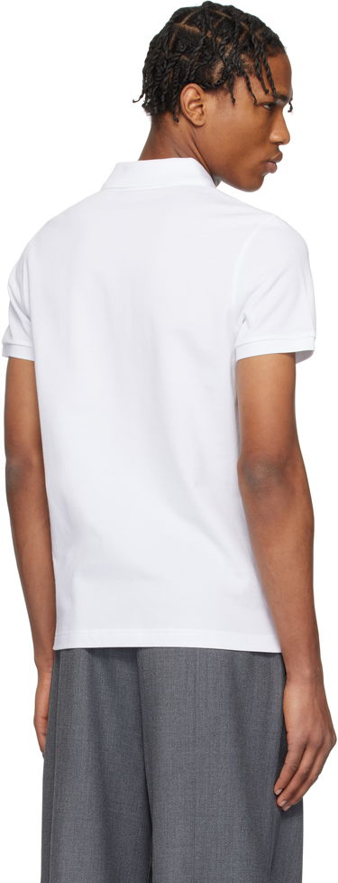Polo majica Moncler Moncler Logo Patch Cotton Polo Bela | K10918A0003084556, 2