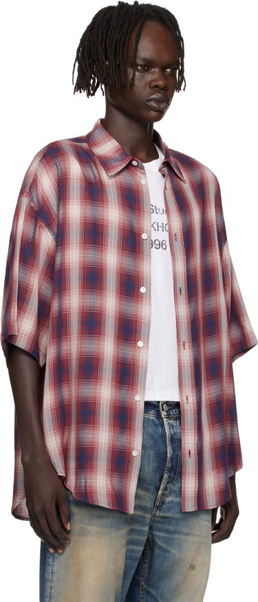 Srajce Acne Studios Acne Studios Checked Button-Up Shirt Rdeča | CB0116-, 1