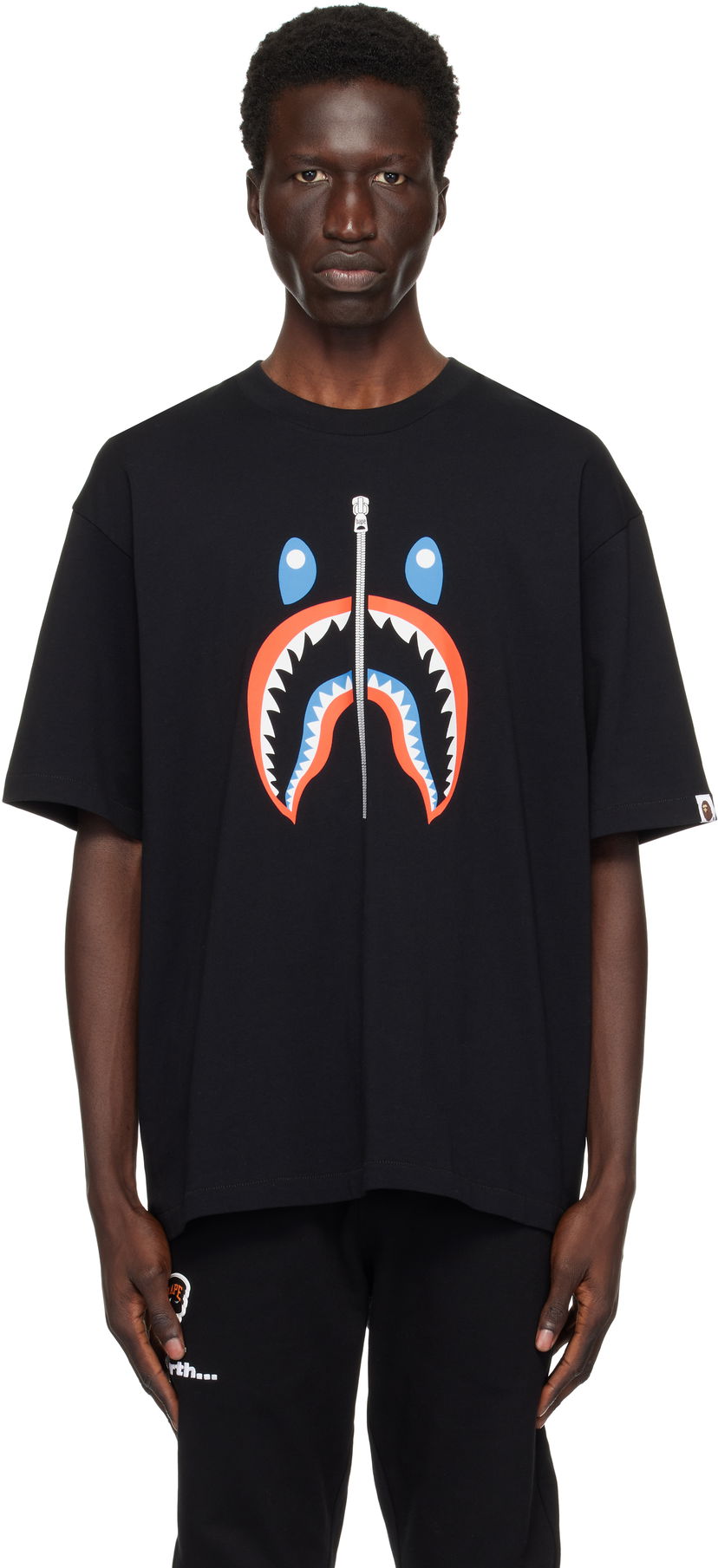 Majica BAPE Shark Graphic T-Shirt Črna | 001TEK701309M