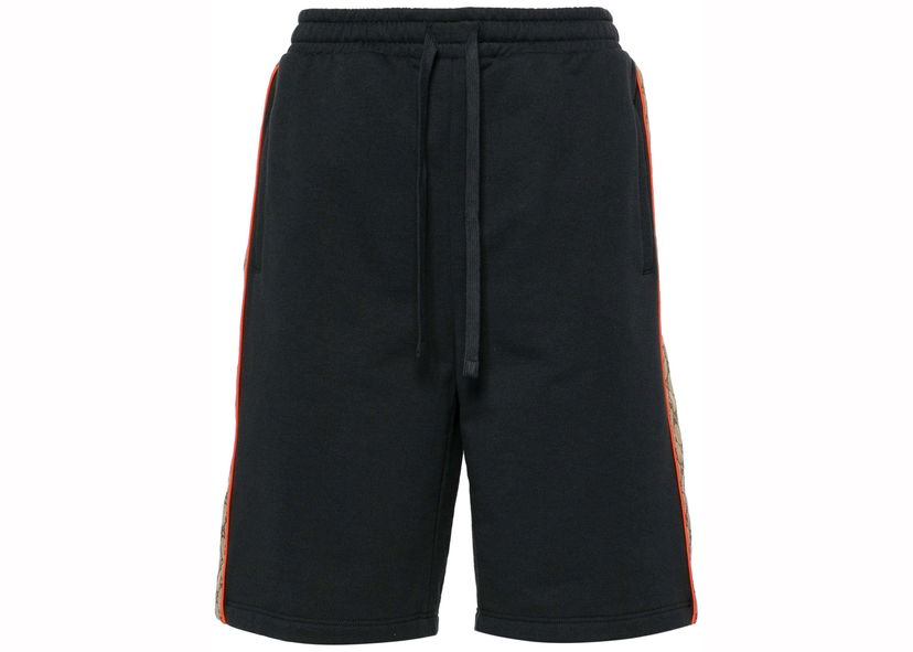 Kratke hlače Gucci GG Insert Jogging Shorts Black Črna | 770795 XJF35