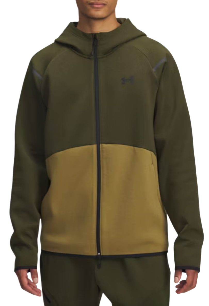 Pulover Under Armour Unstoppable Fleece Full-Zip Hoodie Zelena | 1389352-308