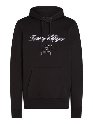 Pulover Tommy Hilfiger Tommy Hilfiger Script Logo Hoodie Črna | MW0MW33631BDS, 4