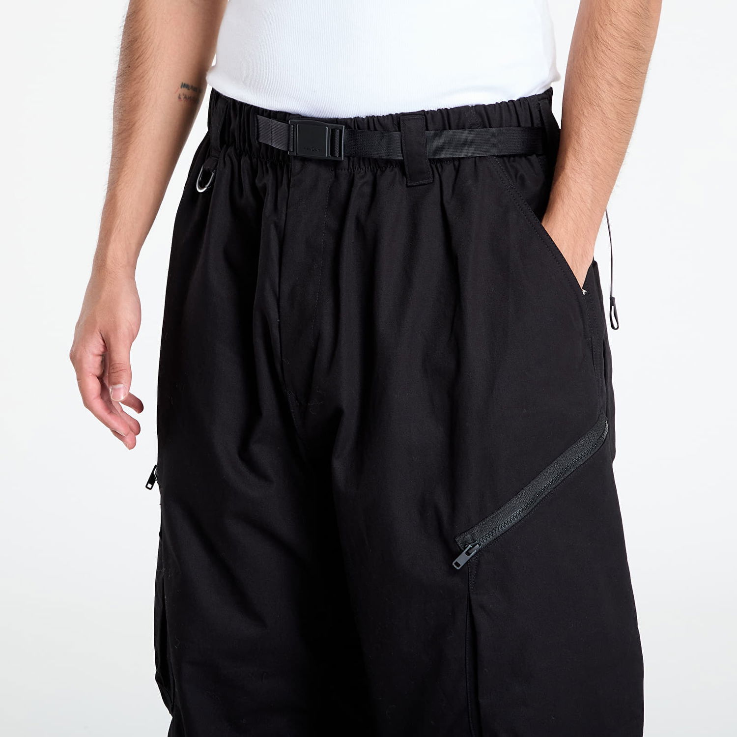 Cargo hlače Y-3 Y-3 Twill Cargo Pants Črna | JW4621, 1