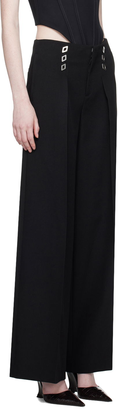 Hlače Dion Lee Diamond Stud Trousers Črna | C2160F23, 1