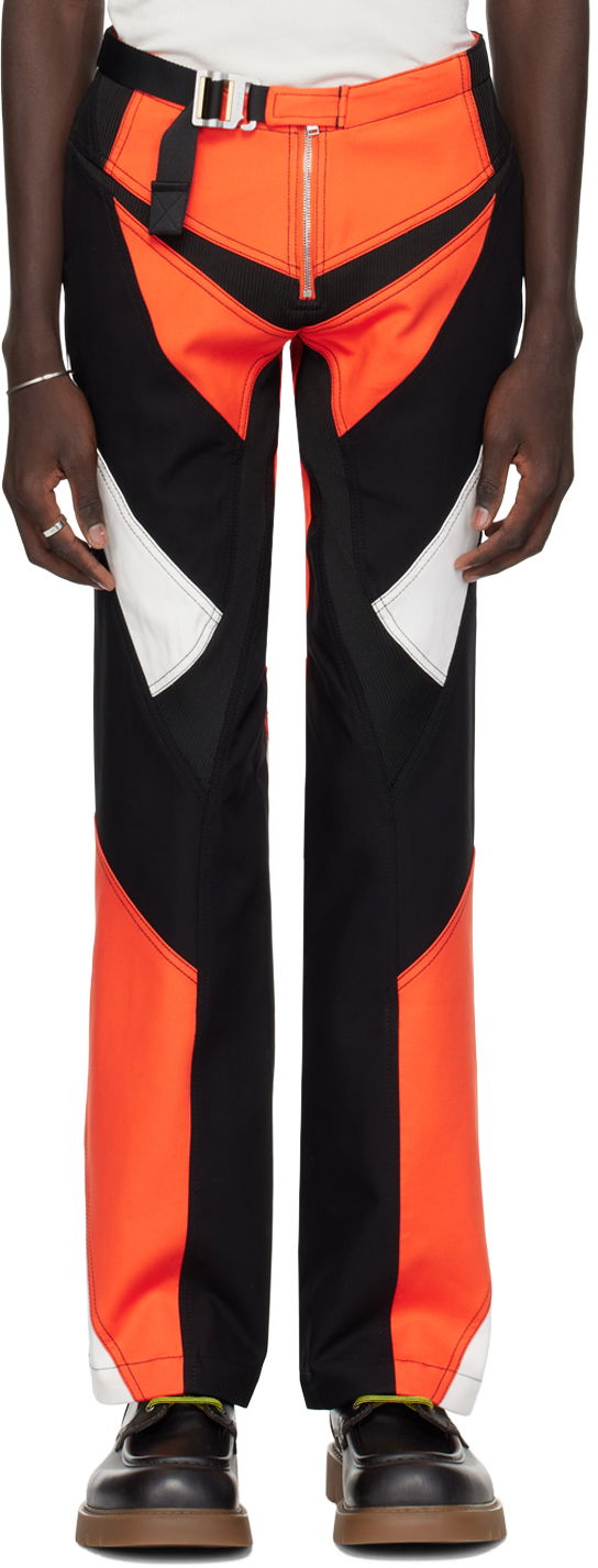 Cargo hlače Dion Lee Panel Moto Trousers Oranžna | C2127S23