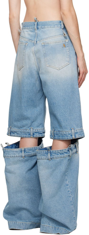 Kavbojke The Attico The Attico Long Leg Split Jeans Modra | 241WCP157 D073, 2