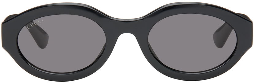 Sončna očala Gucci Black Oval Sunglasses Črna | GG1579S-001