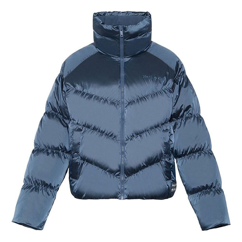 Puhovka Li-Ning BadFive Short Puffer Jacket Modra | AYMR090-3