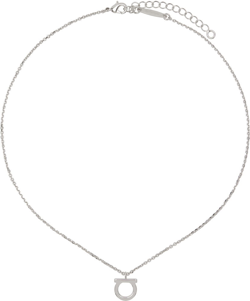 Ogrlica FERRAGAMO Ferragamo Gancio Pendant Necklace Kovinski | 696659