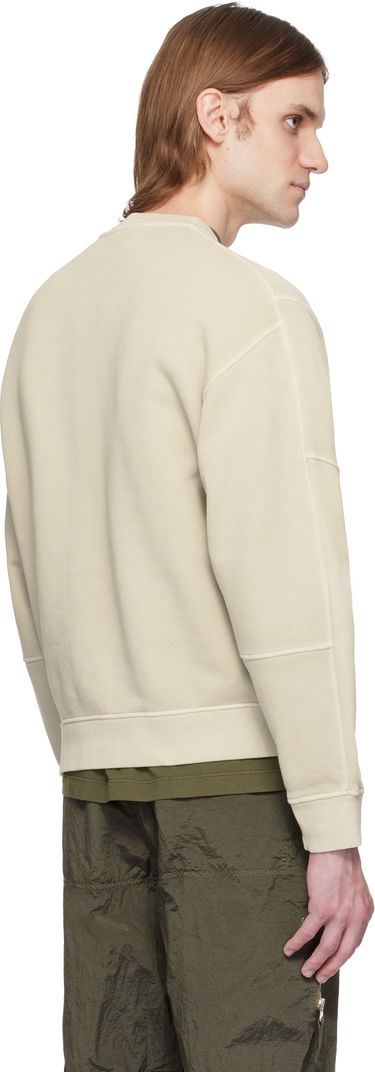 Pleteni pulover Stone Island Stone Island Diagonal Fleece Old Effect Sweatshirt Bež | K1S15 6100032 S0045, 2