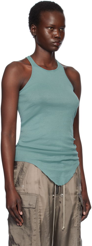 Majica brez rokavov Rick Owens Rick Owens Hollywood Basic Rib Tank Top Zelena | RP01E7101 MR, 1