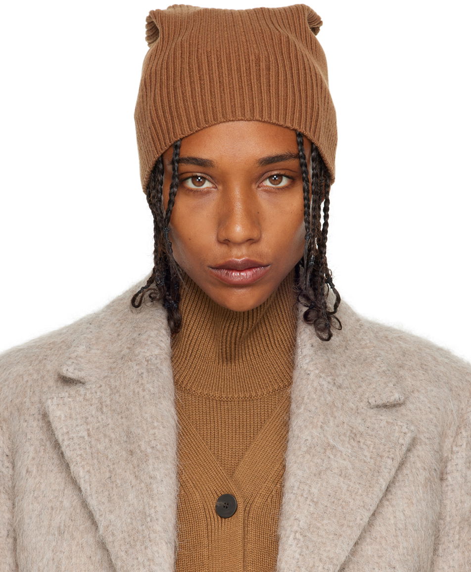 Beanie Studio Nicholson Studio Nicholson Ribbed Beanie Rjava | RUGO SNW - 1057, 0
