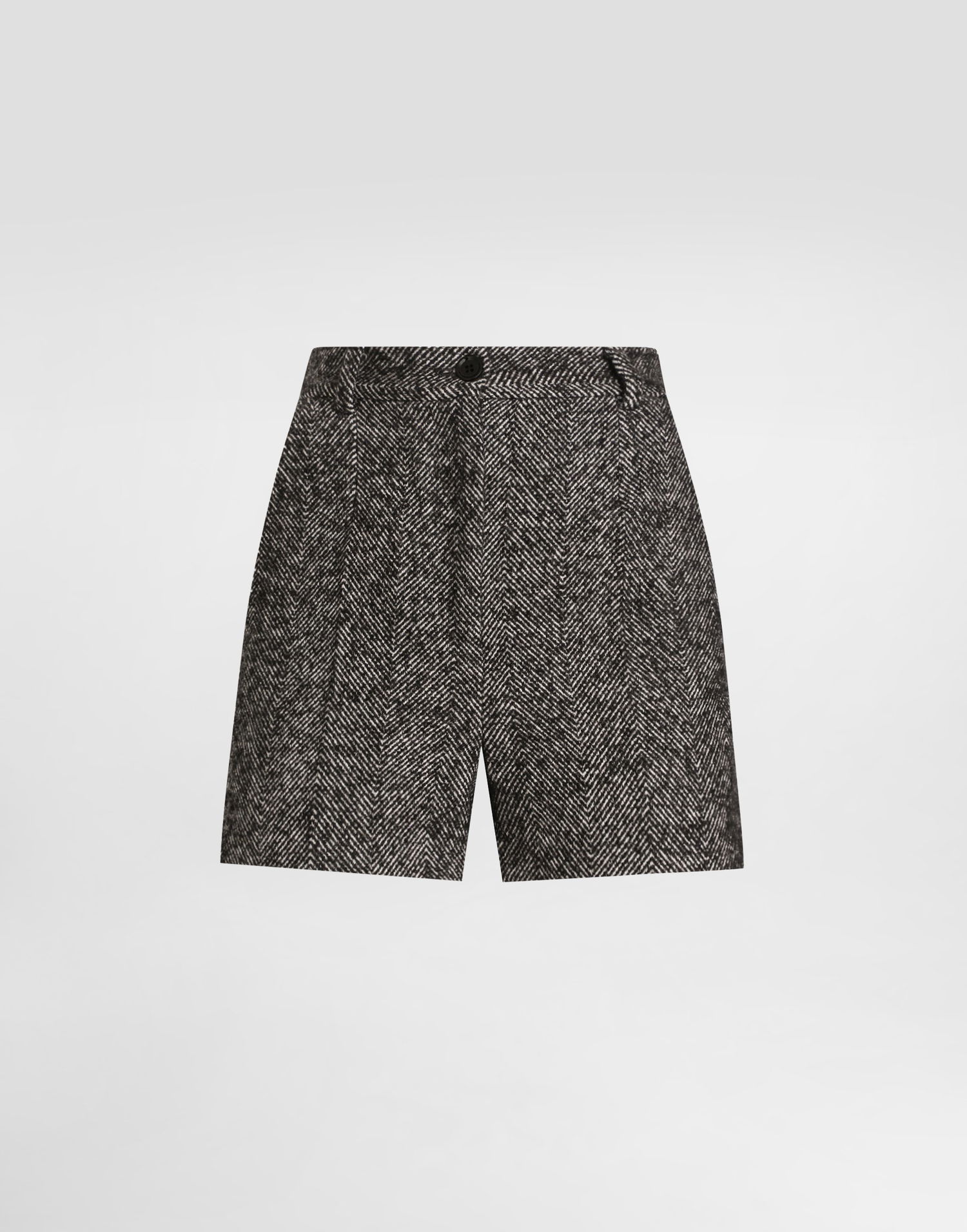 Kratke hlače Dolce & Gabbana Dolce & Gabbana Chevron Wool Blend Shorts Siva | FTDDYTFCZAGS8030, 0