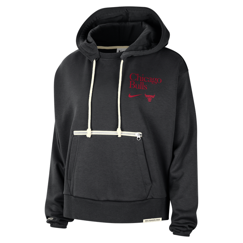 Pulover Nike Dri-FIT NBA Chicago Bulls Standard Issue Hoodie Črna | FD8887-010