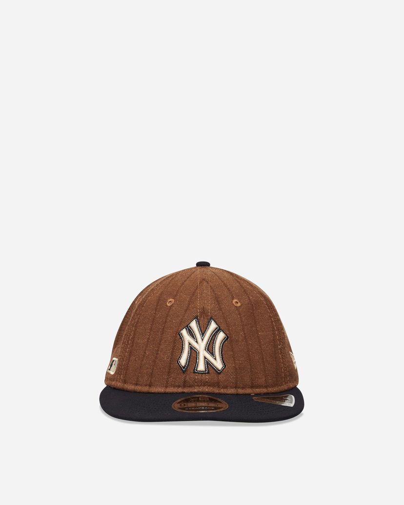 Kapa New Era New York Yankees Three Looms x MLB Wool Pinstripe 9FIFTY Cap Rjava | IY70 410