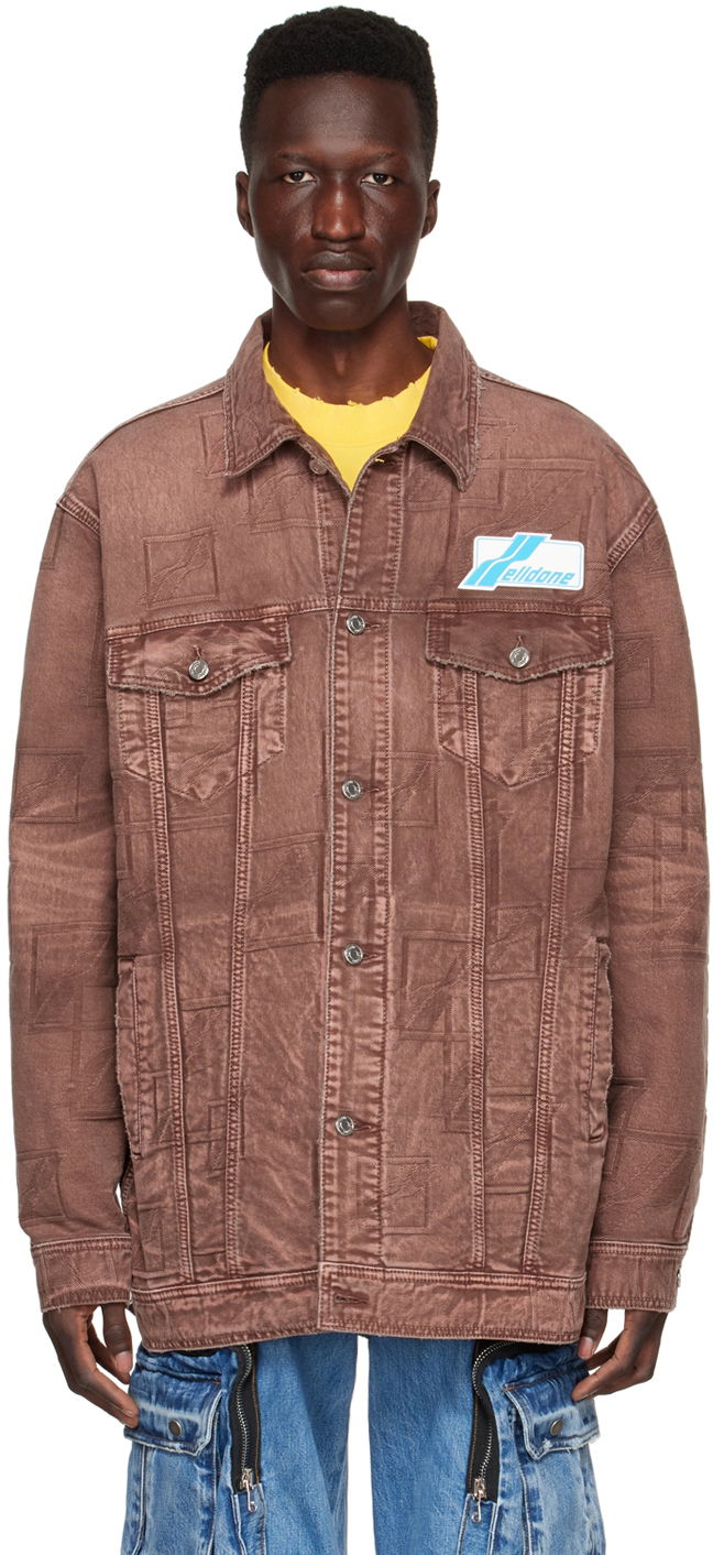 Jakna We11done We11done Denim Trucker Jacket Rjava | WD-DJ1-22-366-U-BR
