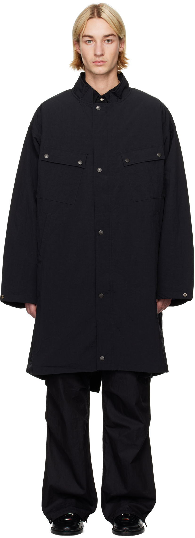 Plašči Needles C.P. Coat Črna | PU190