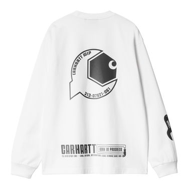 Majica Carhartt WIP Long Sleeve Graphic Print T-Shirt Bela | I034411_9, 1