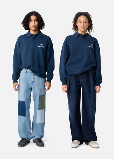 Pleteni pulover AXEL ARIGATO Frey Knitted Polo Sweater Mornarica | A3315002, 10