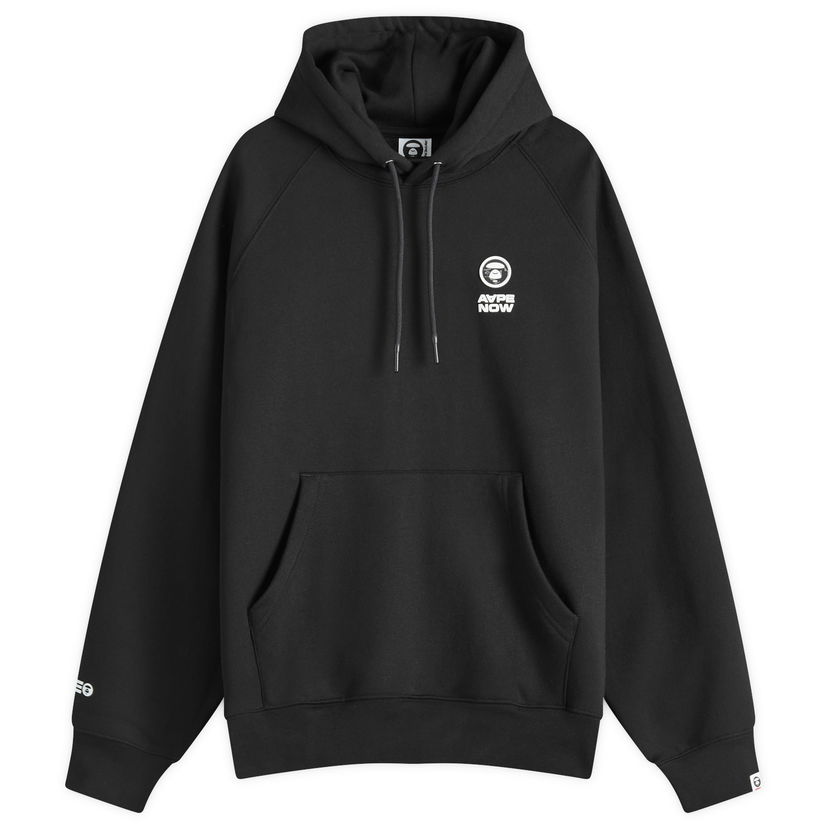 Pulover AAPE by A Bathing Ape AAPE Now Camo Badge Hoody, Size Large Črna | AAPSWMB324XXNBKX