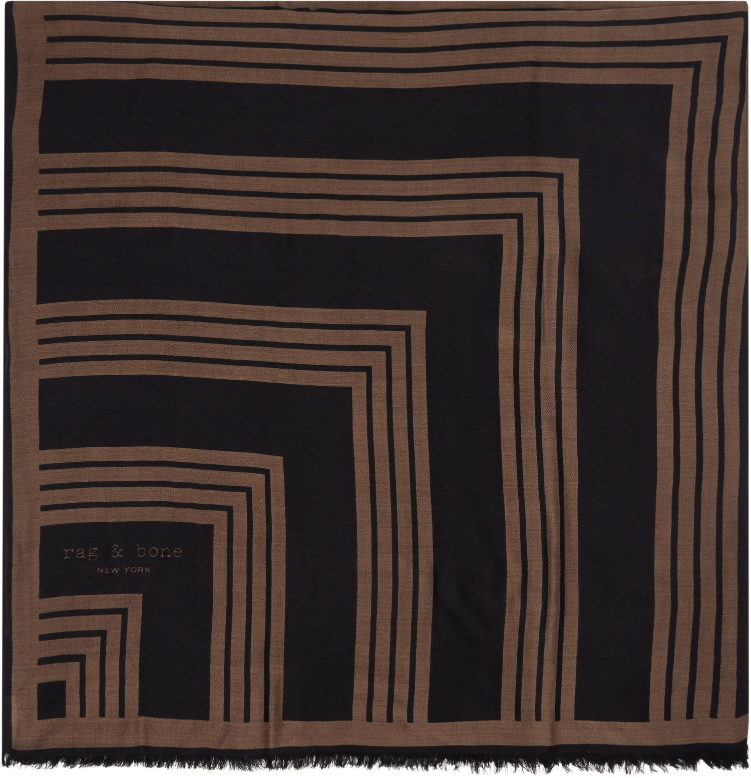 Šala rag & bone Rag & Bone Harlow Geo Scarf Rjava | WJW24HS1034WO34, 0