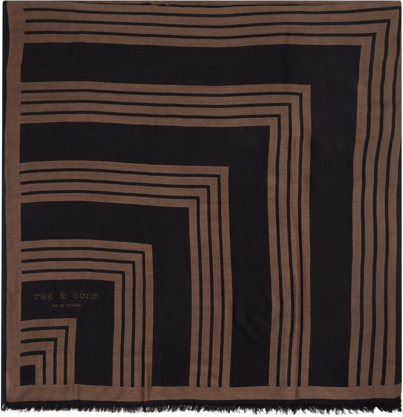 Šala rag & bone Rag & Bone Harlow Geo Scarf Rjava | WJW24HS1034WO34