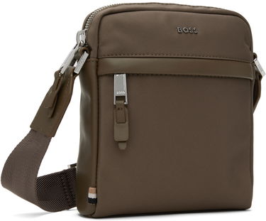 Torba za čez ramo BOSS BOSS Canvas Reporter Bag Zelena | 50536491, 1