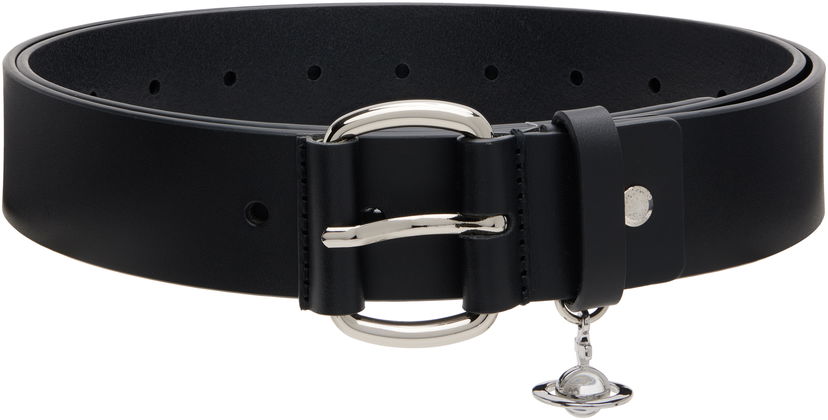 Pasovi Vivienne Westwood Vivienne Westwood Wide Alex Charm Belt Črna | 8201007KU-L00CH-