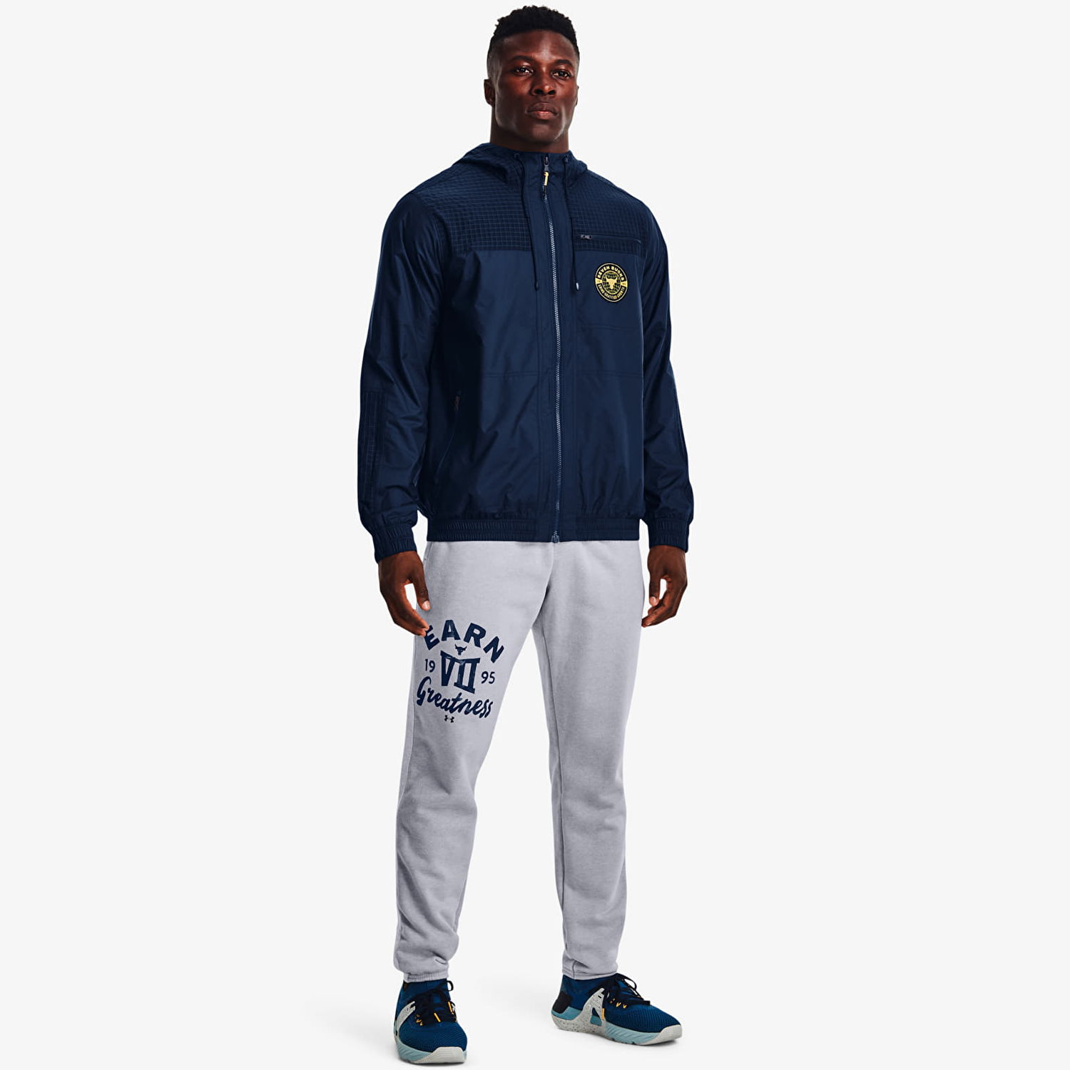 Jakna Under Armour Project Rock Q1 Woven Layer Mornarica | 1370457-408, 1