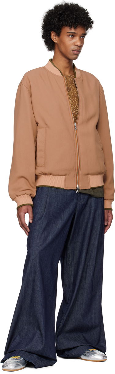 Bomber jakna Dries Van Noten Dries Van Noten Reversible Gabardine Bomber Jacket Rjava | 251-020522-1503, 4