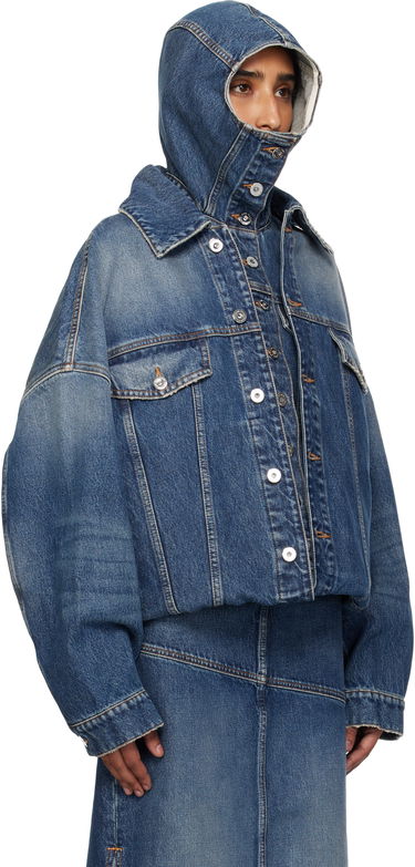 Jakna Jean Paul Gaultier Jean Paul Gaultier 'The Double' Denim Jacket Modra | 25/03-U-JA006-D024-57, 4