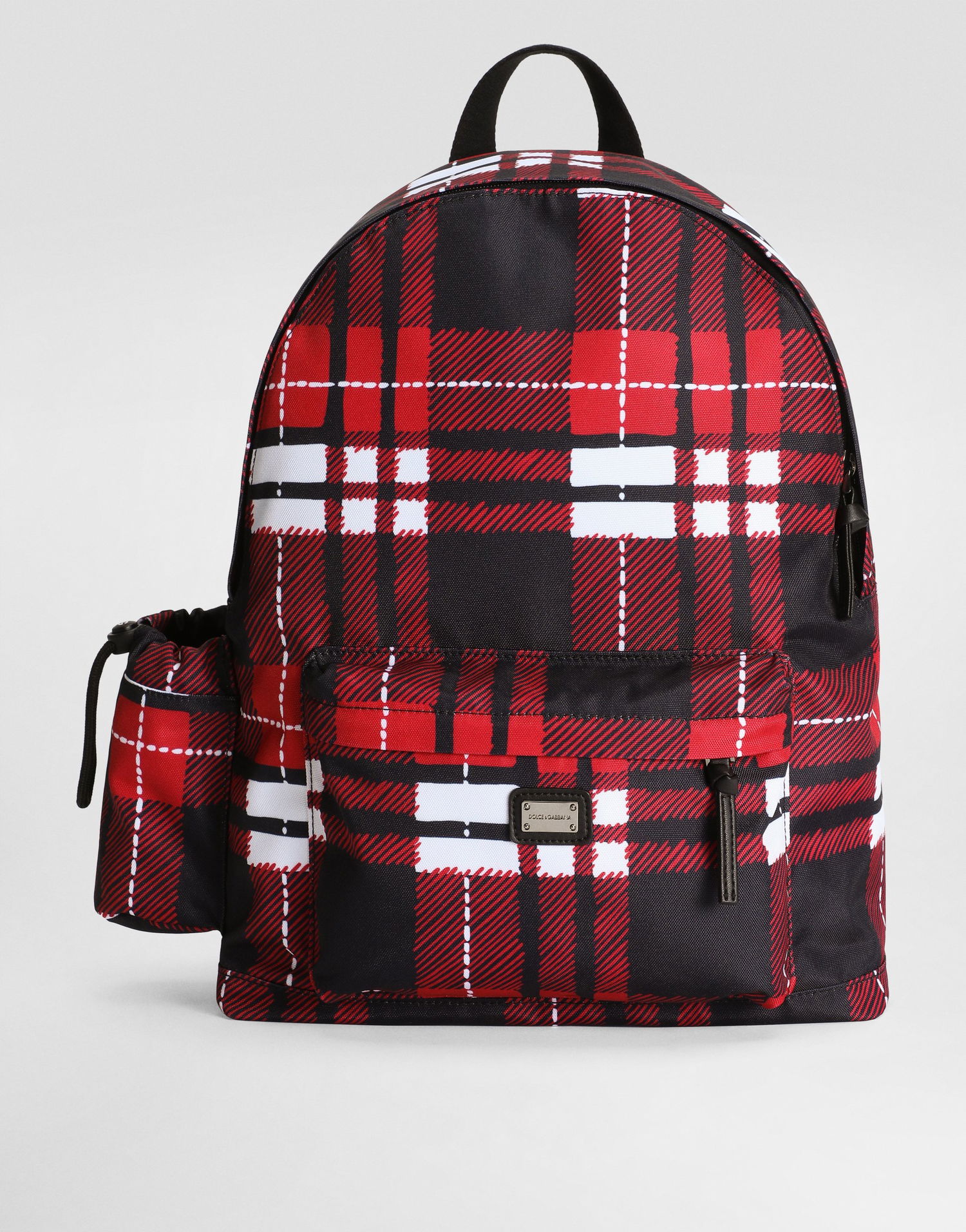 Nahrbtnik Dolce & Gabbana Dolce & Gabbana Nylon Plaid Print Backpack Večbarvna | EM0139AV246HS5QB, 0