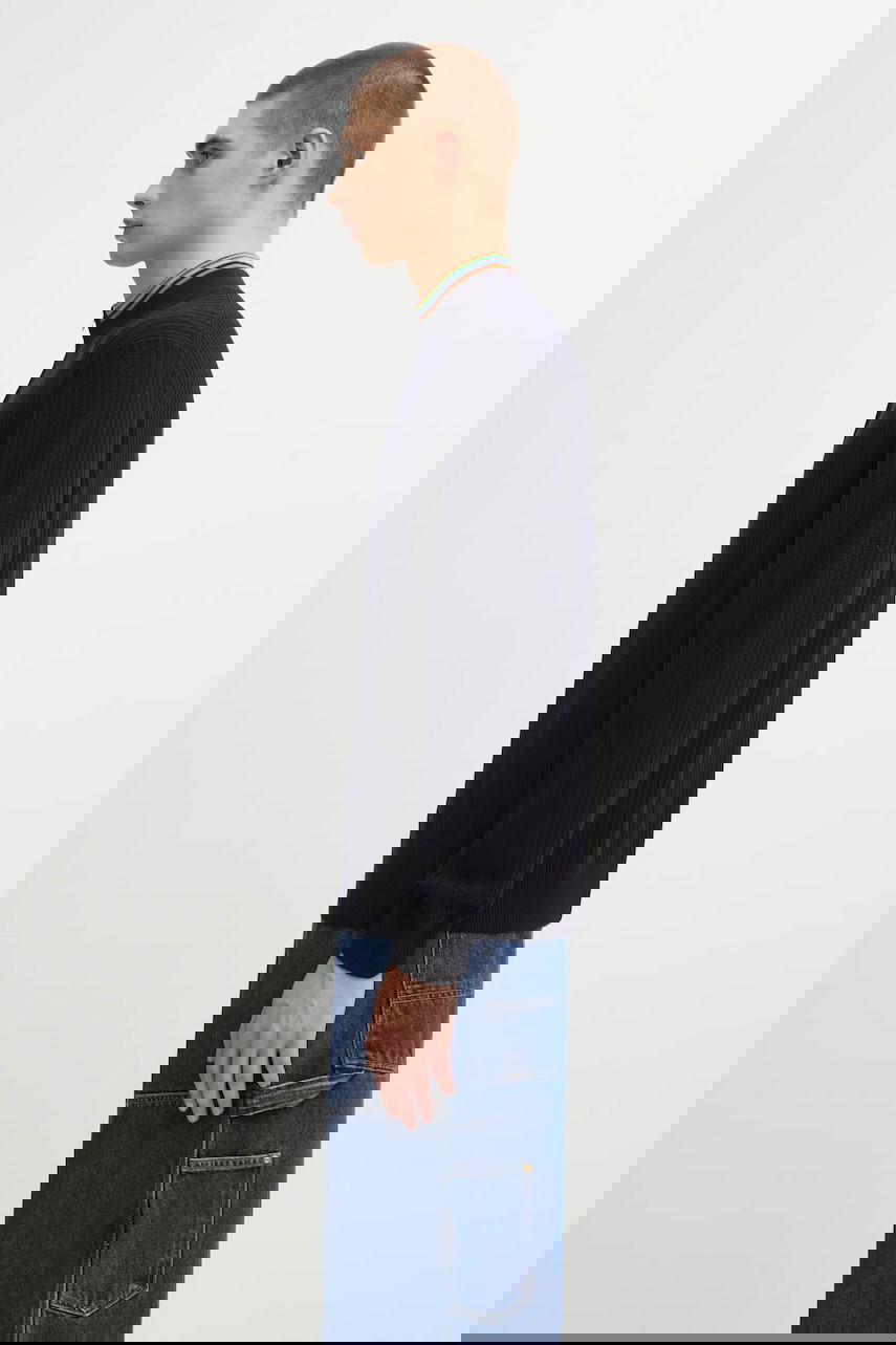 Pleteni pulover Paul Smith Paul Smith Wool Half-Zip Sweater Mornarica | M1R.548Z.T02825, 1