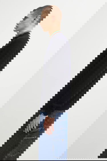 Pleteni pulover Paul Smith Paul Smith Wool Half-Zip Sweater Mornarica | M1R.548Z.T02825, 1