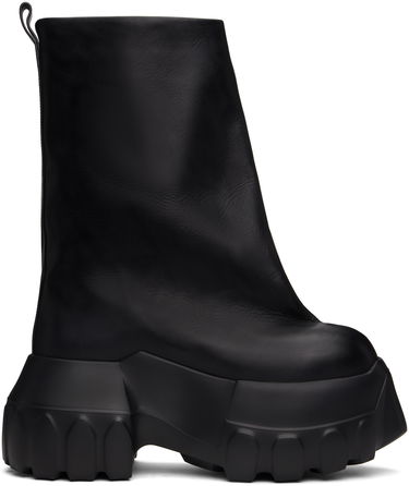 Oblačila Rick Owens Rick Owens Hollywood Flared Mega Tractor Boots Črna | RU01E5864 LOO, 0
