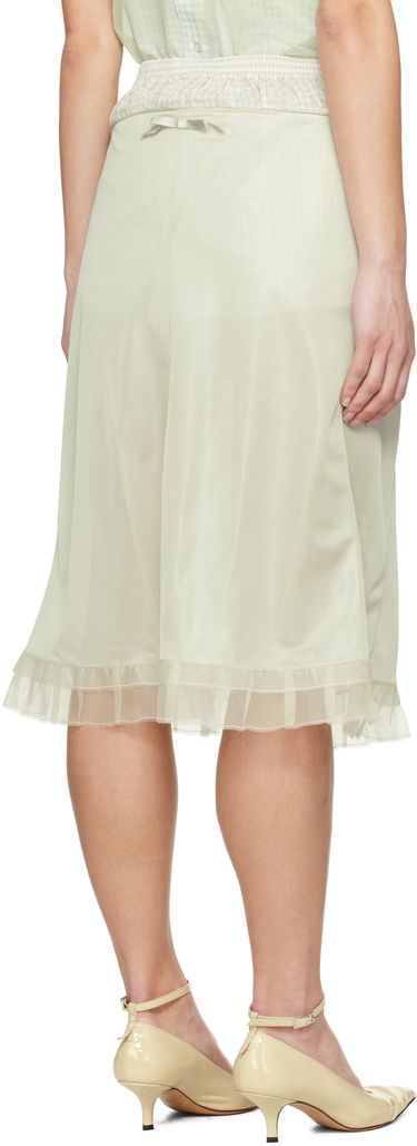 Krila Maison Margiela Maison Margiela 'Anonymity Of The Lining' Midi Skirt Zelena | S51ME0030 MTJ022, 2