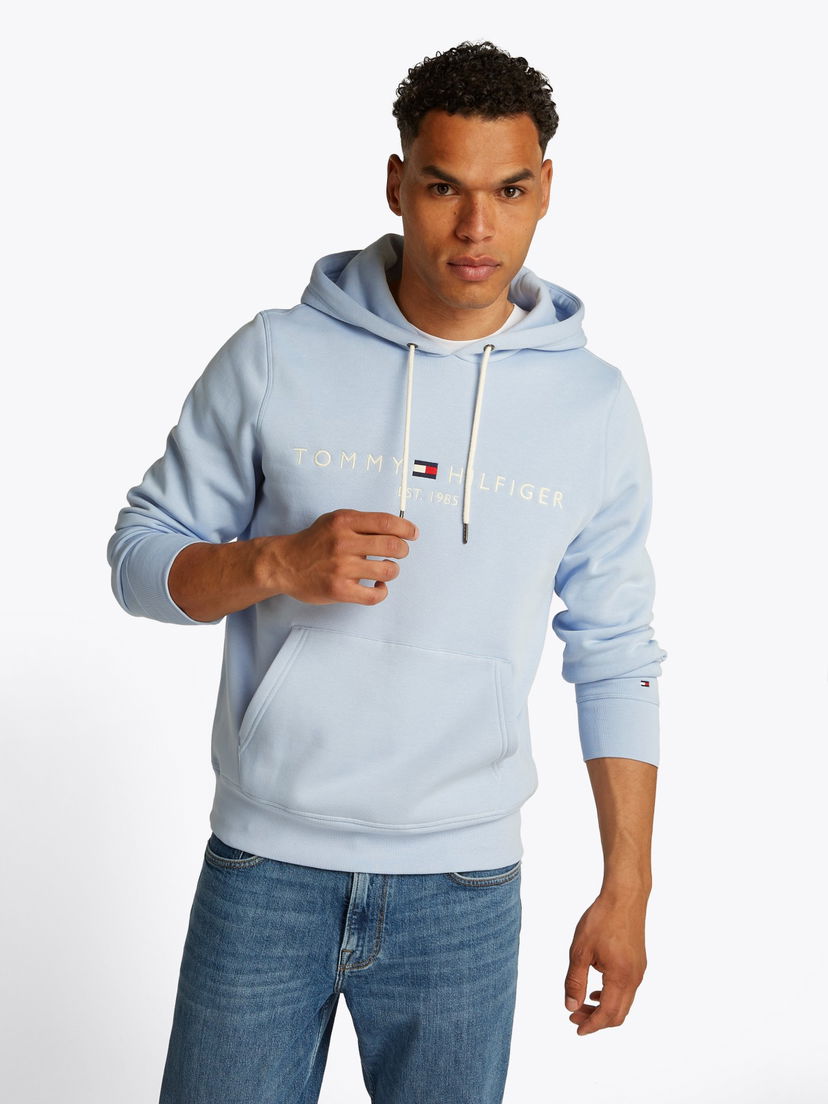 Pulover Tommy Hilfiger Tommy Hilfiger Logo Hoodie Modra | MW0MW11599C1O