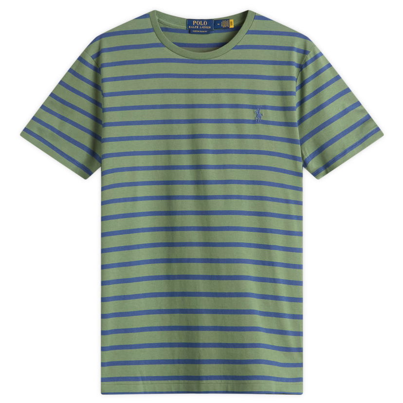 Majica Polo by Ralph Lauren Ralph Lauren Striped T-Shirt, Size Large Zelena | 710938134-GRN