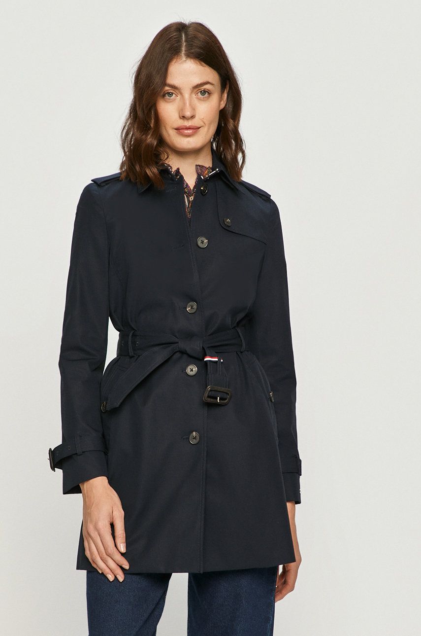 Trenčkot Tommy Hilfiger Trenchcoat Črna | WW0WW24966, 0