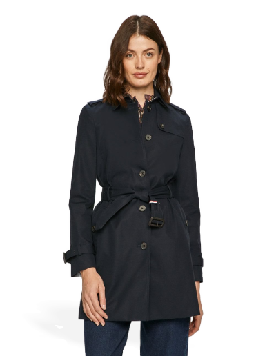 Trenčkot Tommy Hilfiger Trenchcoat Črna | WW0WW24966