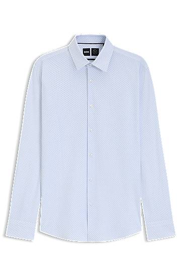 Srajce BOSS Slim Fit Performance Stretch Shirt Modra | 50545306
