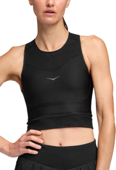 Modrček Hoka One One Hoka Race Day Crop Top Črna | 1166630-bblc, 0