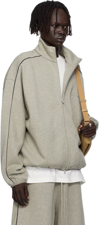 Jakna Fear of God Fear of God ESSENTIALS Modern Fit Fleece Track Jacket Siva | 202SP256895F, 1