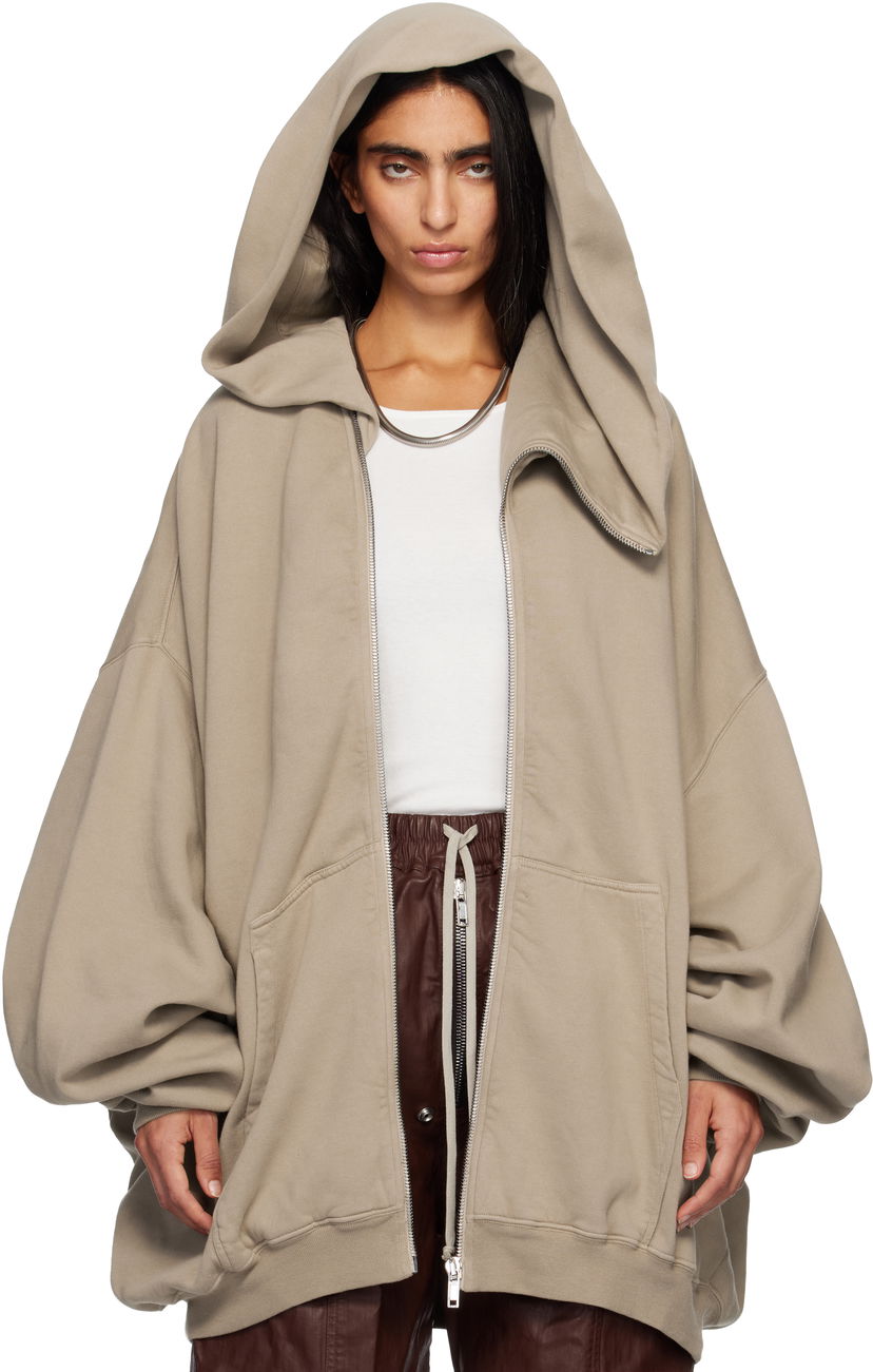 Pulover Rick Owens DRKSHDW Concordians Megamountain Hoodie Bež | DS02E7228 F
