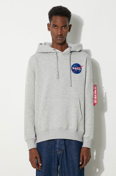 Pulover Alpha Industries Space Shuttle Hoody Siva | 178317-17, 2