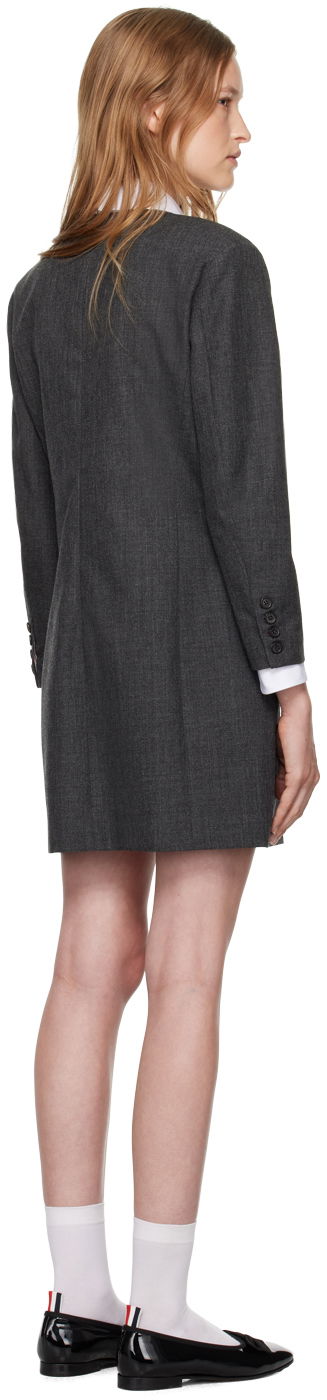 Obleke Thom Browne Thom Browne Shift Minidress Siva | FDSE84C-F0582, 2